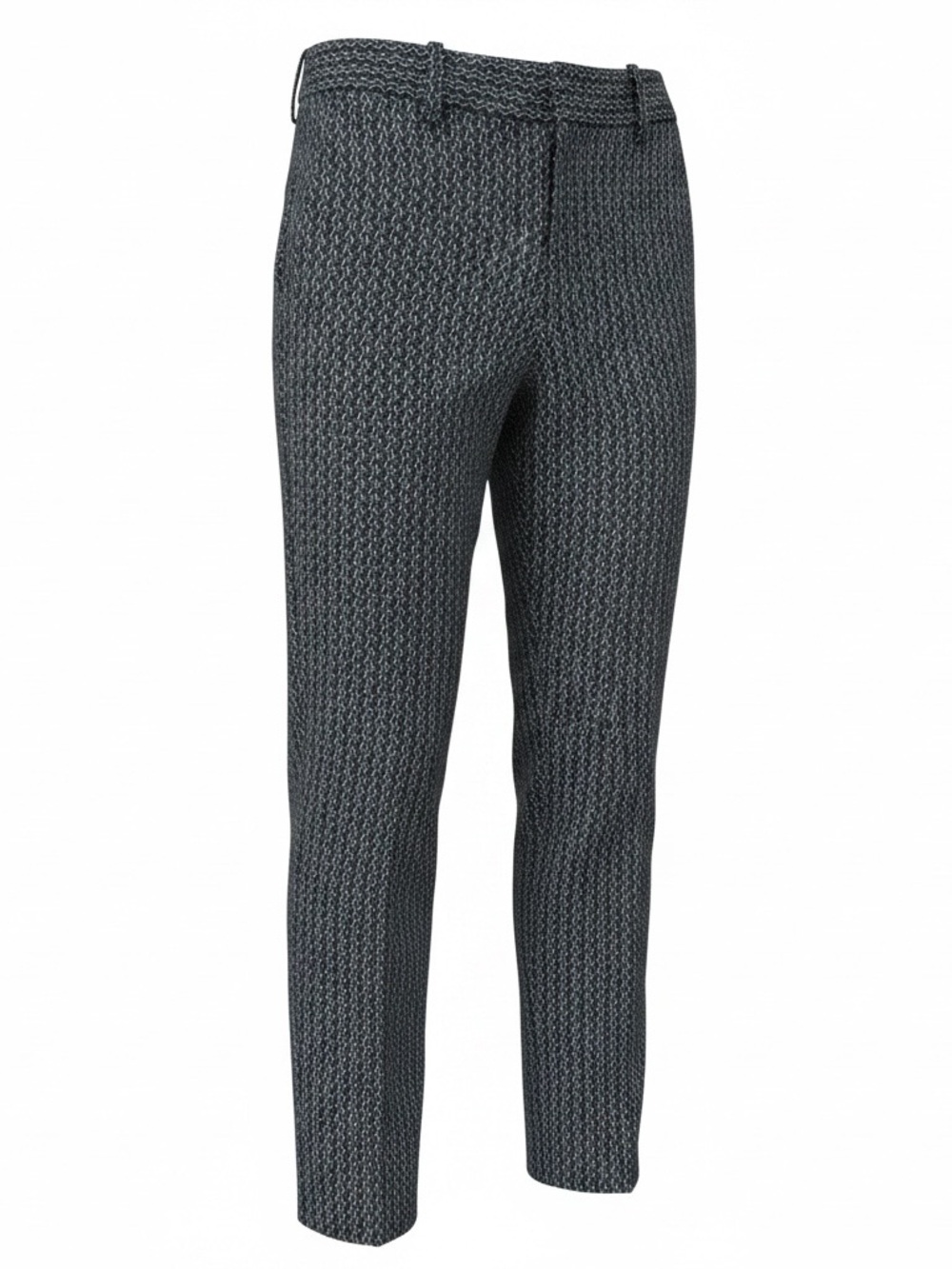 Theory Women’s Black and Gray Weave Textured Dress Pant - Size 00